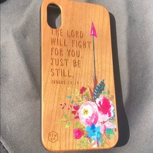 iPhone X wooden case